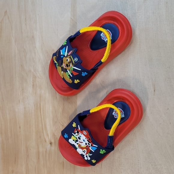 Paw Patrol Red Blue Slip-On Sandals - Picture 5 of 9